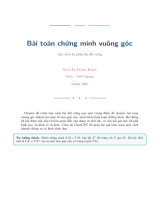 Bài toán chứng minh vuông góc - góc nhìn từ phép lấy đối xứng